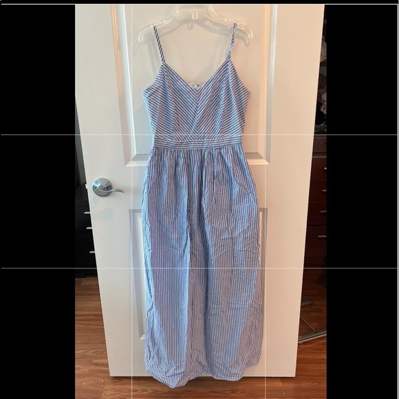 Loft Outlet Blue & White Stripe Maxi Dress - Picture 1 of 16